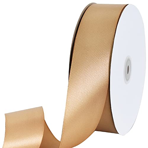 100 Yard Dark Gold Satin Ribbon 1 (300 Foot)