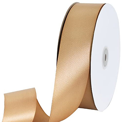100 Yard Dark Gold Satin Ribbon 1 (300 Foot)