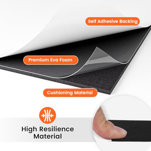 3mm Self Adhesive Foam Sheets Crafts (10 Count)
