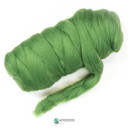 Colored Natural wool roving (16 Ounce)