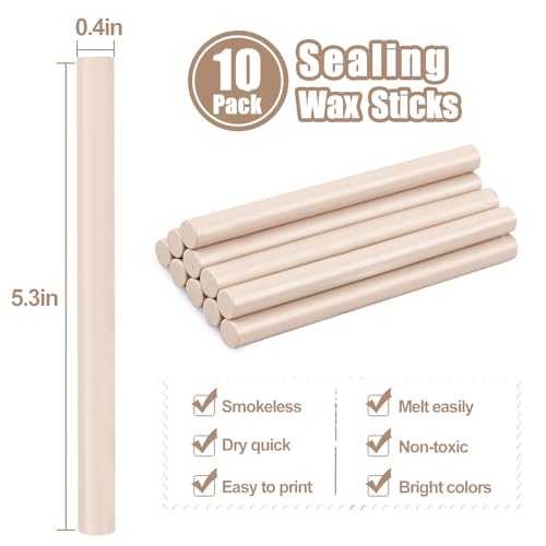 Glue Gun Sealing Wax Sticks for Wax Seal Stamp (10 Count)