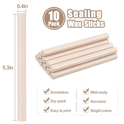 Glue Gun Sealing Wax Sticks for Wax Seal Stamp (10 Count)