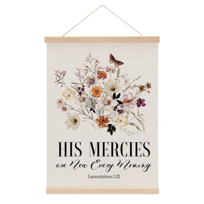 Christian Decor Floral Poster Hanger