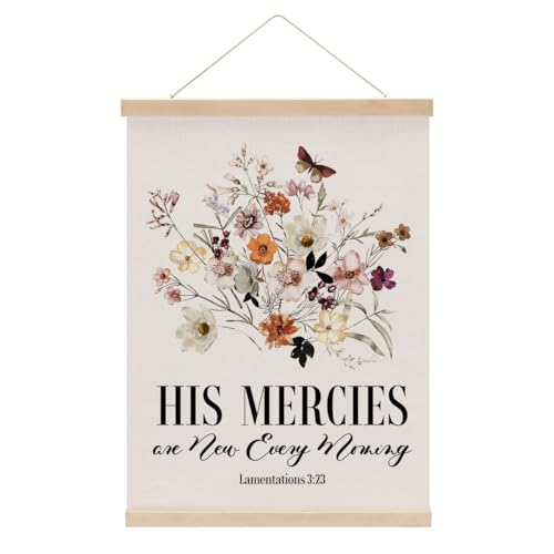 Christian Decor Floral Poster Hanger