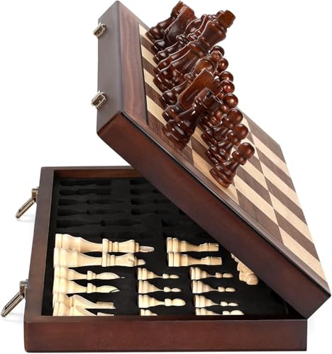 Magnetic 15" Wooden Chess Set