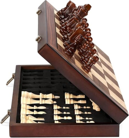 Magnetic 15" Wooden Chess Set