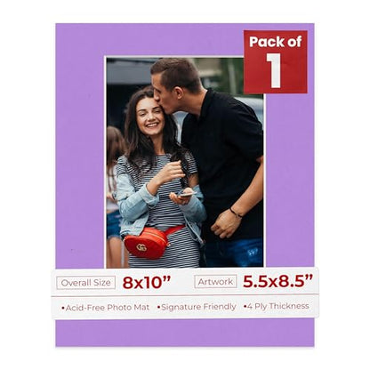 8x10 Mat Bevel Cut for 5.5x8.5 Photos