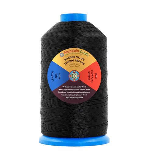 Size 277 840D T270 Black Bonded Nylon Thread