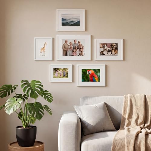 15 Pack White Picture Mats for 5x7