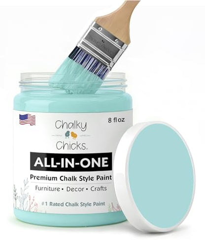 Rain Drop 8 Fl Oz Chalk Paint for Furniture All in One