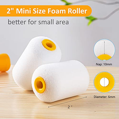 Mini Foam Paint Rollers Covers