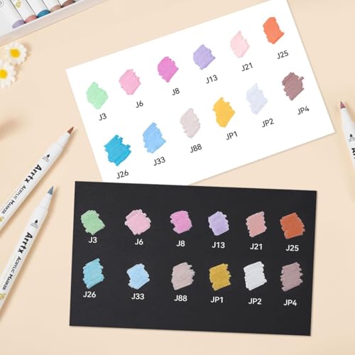 12 Colors Metallic Acrylic Paint Pens for Rock Painting