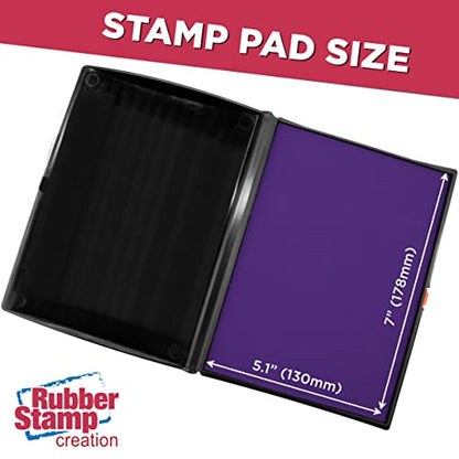 Large Premium Purple Ink Stamp Pad