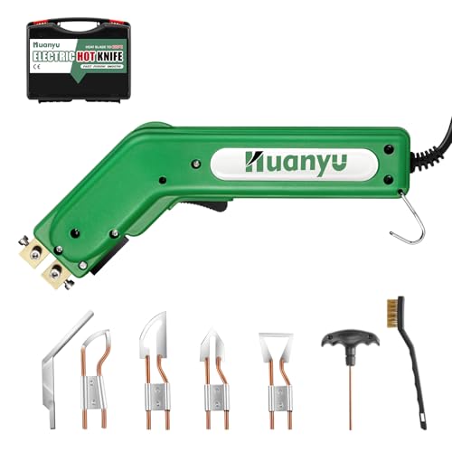 Electric Hot Knife Rope Fabric Cutting Tool Kit 4 Blades 600° C