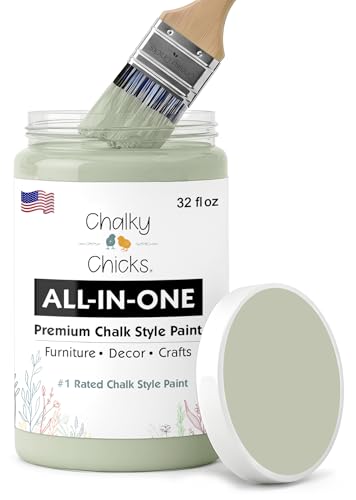 Mountain Green 32 Fl Oz Chalk Paint for Furniture All in One