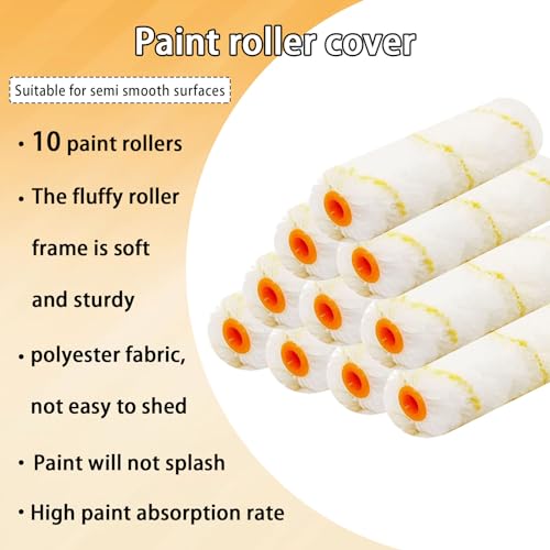 10 Pieces Paint Roller Cover