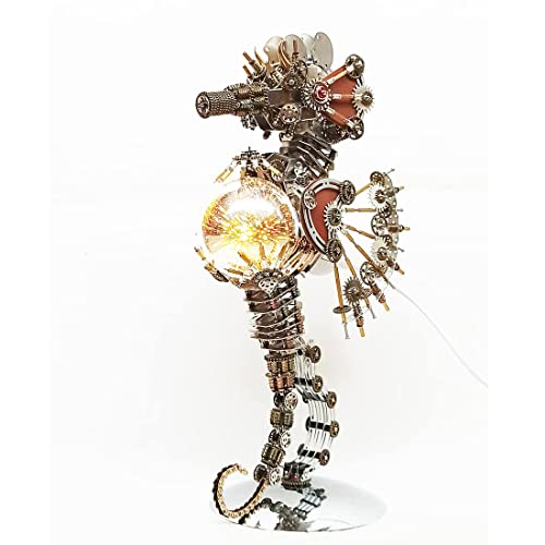 Meatalkitor 3D Puzzle Steampunk Seahorse Lamp (2100 Count)