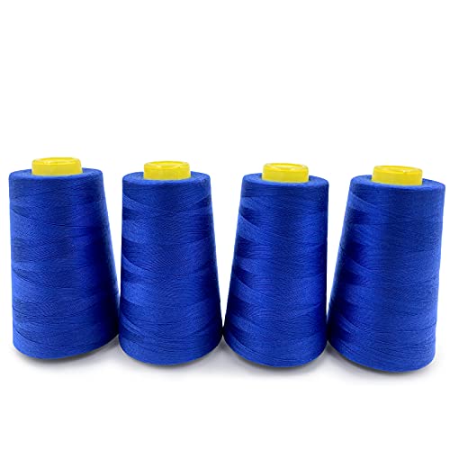 4 Cones of 3000 Yards Each Spool Thread for All Purpose (36000 Foot)