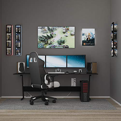 Black Floating Shelves for Wall (3 Count)
