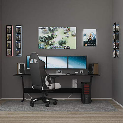 Black Floating Shelves for Wall (3 Count)