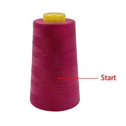 4 Cones of 3000 Yards Each Spool Thread for All Purpose (36000 Foot)