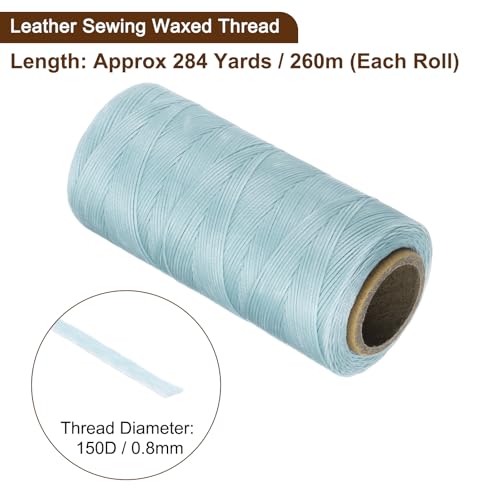 150D 0.8mm Flat Waxed Polyester Leather Sewing Thread