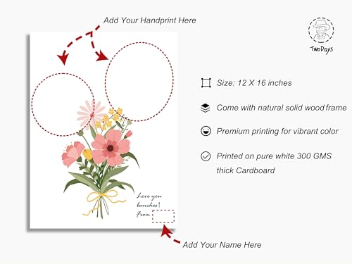 Flower Bouquet Handprint Art Craft DIY Kit