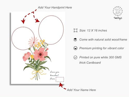 Flower Bouquet Handprint Art Craft DIY Kit