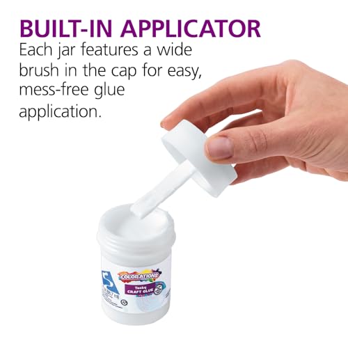 Tacky Craft Glue Jars with Brush Applicators (12 Count)