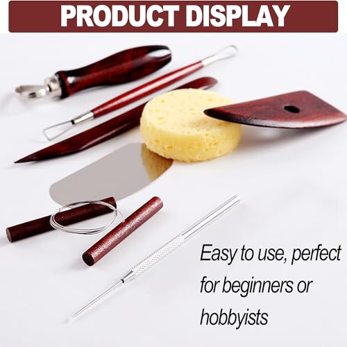 8 Piece Clay Sculpting Tools Set Perfect for Polymer Air Dry Modeling Clay Beginners & Professionals Ideal for DIY Pottery & Ceramics Tools for Clay Sculpey Sculpting & Crafting