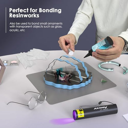 100g UV Resin Kit with Light for Bonding & Fast Curing in Seconds