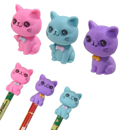 18Pcs Pencil Top Erasers for Kids (18 Count)
