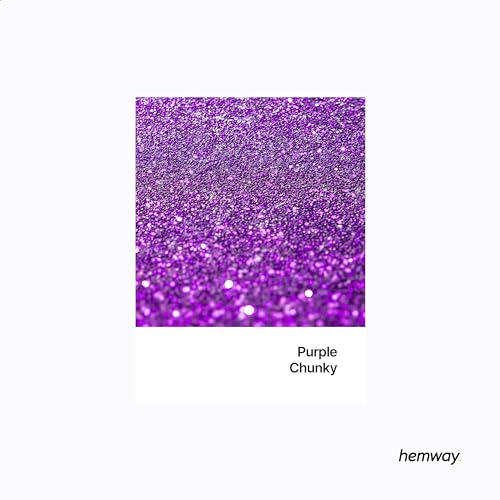 Resin Glitter Purple 100g Chunky Polyurethane & Epoxy Glitter (3.5274 Ounce)