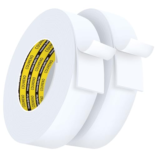 White Foam Tape Weather Stripping Sealing Sponge (32.8 Foot)