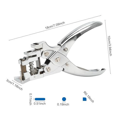 Heavy Duty Handheld Hole Punch for ID Cards