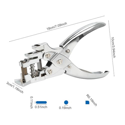 Heavy Duty Handheld Hole Punch for ID Cards