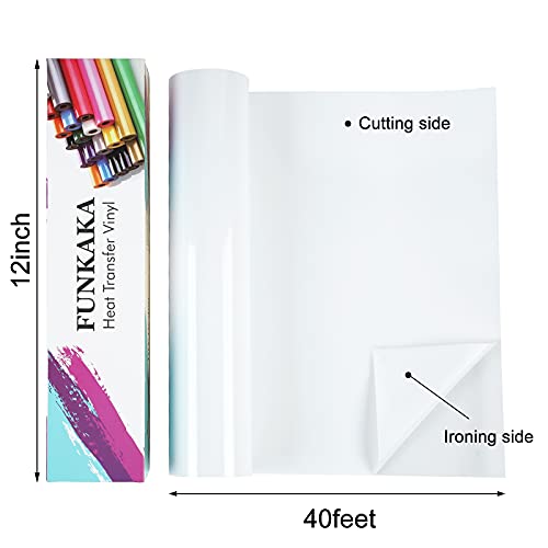 White Heat Transfer Vinyl Rolls
