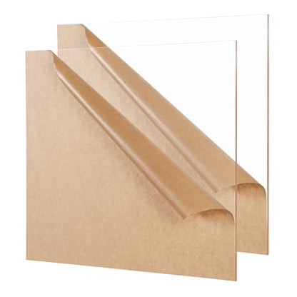Clear Cast Acrylic Sheet 12" x 12" x 1 (2 Count)