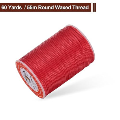 Leather Sewing Waxed Thread 0.8mm 60Yards