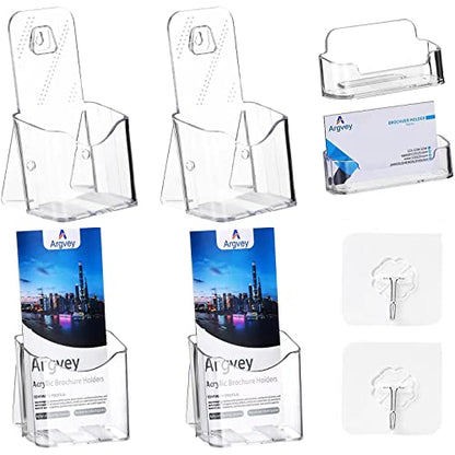 Clear 4x9 Trifold Brochure Holder (4 Count)