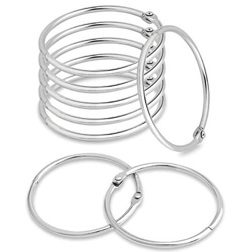 50 Pack Shower Curtain Rings Rust Proof Curtain Hook for Bathroom Shower Rod (50 Count)