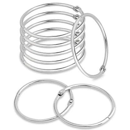 50 Pack Shower Curtain Rings Rust Proof Curtain Hook for Bathroom Shower Rod (50 Count)