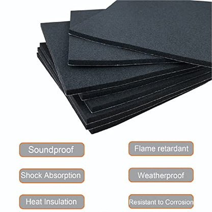 Adhesive Foam Padding 8 Pieces 6"x6"x1