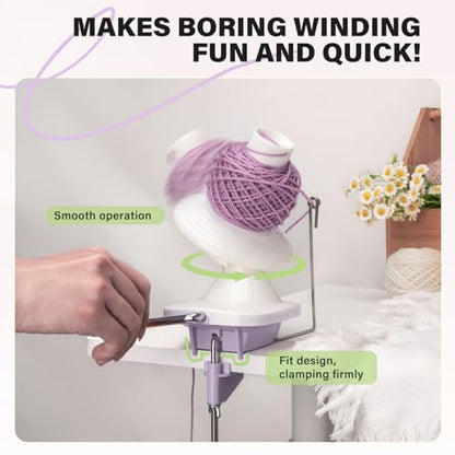 Yarn Winder Ball Winder for Crocheting Yarn Spinner for Knitting