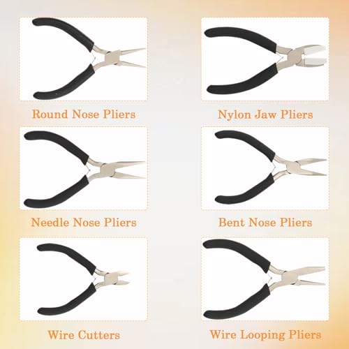 6 Pack Jewelry Pliers Set (6 Count)