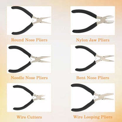6 Pack Jewelry Pliers Set (6 Count)