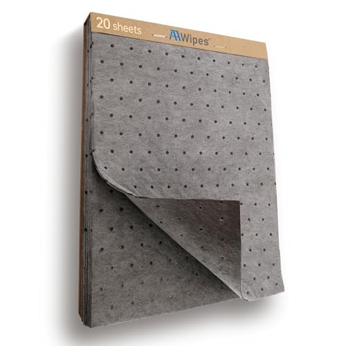 Oil Absorbent Pads 9.8" x 13" 20 Packs Universal Multi