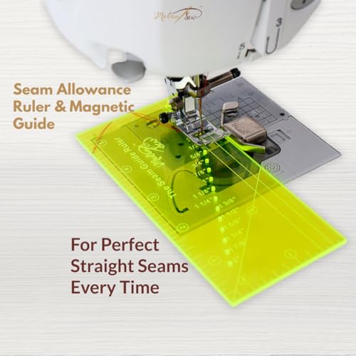 Seam Allowance Ruler & Magnetic Seam Guide for Sewing Machine