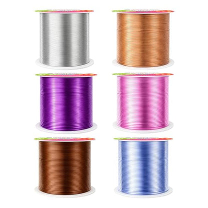 22 GA Blue Pink Brown Assorted Anodized Aluminum Craft Wire (450 Foot)