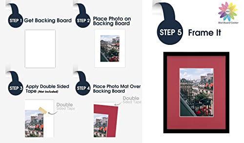 Mat Board Center 10 Pack 8x10 Photo Mats for 5x7 Picture